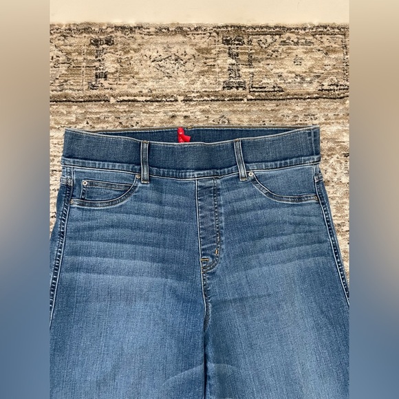 SPANX Seamed Front Wide Leg Jean Plus Size 1X Vintage Indigo Blue 20407R - Picture 4 of 9